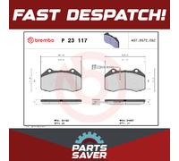 Brake Pads Set Front P23117 Brembo 71753265 77365201 5741889 77364716 24687 New