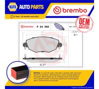 Brake Pads Set Front P24060 Brembo 1121894 1126718 1204843 1250688 1521531 23279