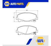 Brake Pads Set Front P28043 Brembo 45022TL0G50 45022TL0G51 45022TL3Q50 24785 New
