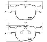 Brake Pads Set Front P44012 Brembo SFC000010 SFC500050 SFC500070 SFC500080 23399