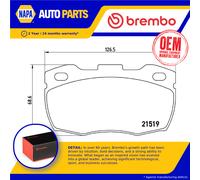 Brake Pads Set Front P44015 Brembo SFP000140 SFP000260 STC1275 21519 D6717552