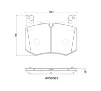 Brake Pads Set Front P44030 Brembo 02T4A34066 T4A32804 T4A34066 T4A39392 Quality
