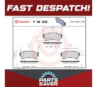 Brake Pads Set Front P49039 Brembo G3YA3328Z GPYB3323ZD GPYB3323ZE GPYB3323ZG