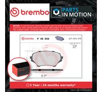 Brake Pads Set Front P49043 Brembo N77Y3328ZB NF7Y3323Z NF7Y3328Z NF7Y3328ZB New