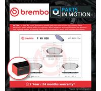 Brake Pads Set Front P49050 Brembo B4Y03328ZA B4Y03328ZB B6YS3328Z B6YS3328ZA