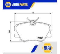 Brake Pads Set Front P50008 Brembo 0004200720 0004209920 00042099200005 21028