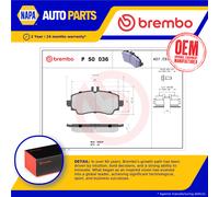 Brake Pads Set Front P50036 Brembo 1684200020 1684201220 1684201520 A1684200020