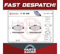 Brake Pads Set Front P50049 Brembo 0034206520 0034209920 0044207920 0044208720