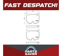 Brake Pads Set Front P50062 Brembo 0034204020 0034205320 0034207120 0044204520