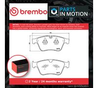 Brake Pads Set Front P50105 Brembo 0004206204 1644200920 1644202320 A0004206204