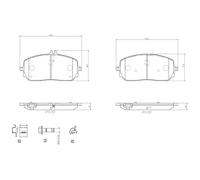 Brake Pads Set Front P50152 Brembo 0004201203 0004202205 0004203605 0004203905