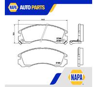 Brake Pads Set Front P54017 Brembo MB857837 4605A492 4605A562 4605A717 4605A730