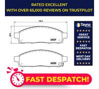 Brake Pads Set Front P54038 Brembo 0006000609714 0006000609715 6000609714 24530