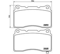 Brake Pads Set Front P54039 Brembo 45022TV8E02 26296FE040 26296FE041 4605A049