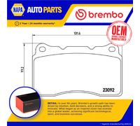 Brake Pads Set Front P54040 Brembo 410603303R 30646135 30683412 23092 D10017942