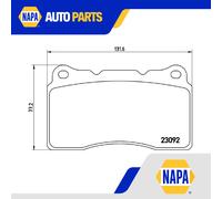 Brake Pads Set Front P54040 Brembo 410603303R 30646135 30683412 23092 D10017942