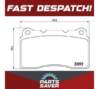 Brake Pads Set Front P54040 Brembo 410603303R 30646135 30683412 23092 D10017942