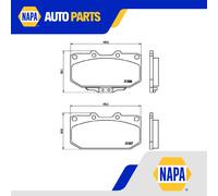 Brake Pads Set Front P56025 Brembo 4106004U90 4106030P91 4106030P93 4106037P90