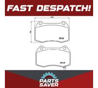 Brake Pads Set Front P56047 Brembo 45022S6MJ52 41060CD028 41060CD094 D1060CD00C