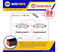 Brake Pads Set Front P56118 Brembo D10304JA0A D10604JA0A D10604KH0C D10604KJ1A