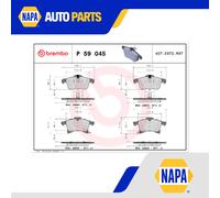 Brake Pads Set Front P59045 Brembo 1605009 1605035 1605080 1605177 1605252 23833