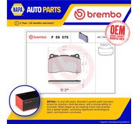 Brake Pads Set Front P59079 Brembo 4G7Z2001AA 581012MA10 13329562 13411116 23325