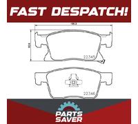 Brake Pads Set Front P59091 Brembo 13478301 95526567 22346 22345 D21279363 New