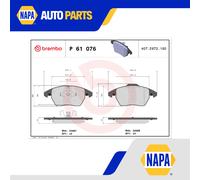 Brake Pads Set Front P61076 Brembo 5C0698151A 5K0698151A 8X0698151 1611457880