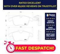 Brake Pads Set Front P61106 Brembo 1609253180 1610103880 1617283280 1619790280