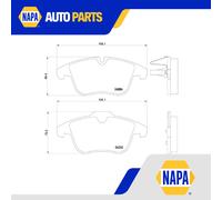 Brake Pads Set Front P61106 Brembo 1609253180 1610103880 1617283280 1619790280
