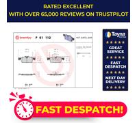 Brake Pads Set Front P61112 Brembo 1610100580 1610103580 1613192680 1617284780