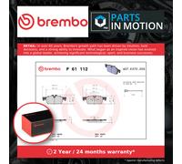 Brake Pads Set Front P61112 Brembo 1610100580 1610103580 1613192680 1617284780