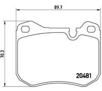 Brake Pads Set Front P65002 Brembo 477698155 92835194200 92835195100 92835195102