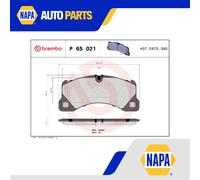 Brake Pads Set Front P65021 Brembo 7P0698151 7P0698151B 7P0698151C 7P0698151D