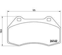 Brake Pads Set Front P68036 Brembo 7701208218 8671016704 410603131R 410608131R