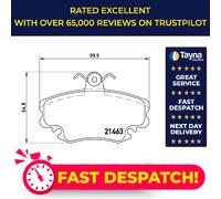 Brake Pads Set Front P68038 Brembo 6025071042 7701201669 7701202284 7701202285