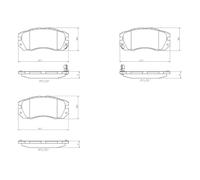 Brake Pads Set Front P78007 Brembo AY040FJ002 26296AA040 26296AA041 26296AA180