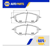 Brake Pads Set Front P78017X Brembo 26296AG000 26296AG010 26296AG030 26296AG050