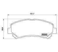 Brake Pads Set Front P79028 Brembo 41060JD00A AY040NS132 AY040NS152 AY040NS173