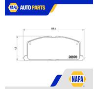 Brake Pads Set Front P83011 Brembo 45022659317 AY040TY012 AY040TY031 D1060N4427