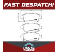 Brake Pads Set Front P83050 Brembo 0446552030 0446552031 0446552032 0446552050