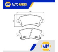 Brake Pads Set Front P83064 Brembo 0446502061 0446502130 0446502150 04465YZZCP