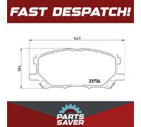 Brake Pads Set Front P83067 Brembo 0446548100 044650W070 0446548080 0446548110
