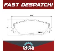 Brake Pads Set Front P83071 Brembo 0446502230 044650R031 0446542140 0446542150
