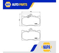 Brake Pads Set Front P83072 Brembo 0446522370 044653040079 044653041079 24396