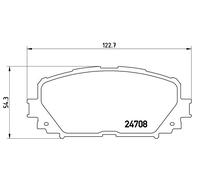 Brake Pads Set Front P83101 Brembo 04465B1360 044650D130 0446552190 0446552240