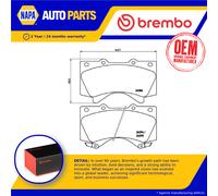 Brake Pads Set Front P83107 Brembo 0446502440 044650C020 0446560280 0446560281