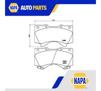 Brake Pads Set Front P83107 Brembo 0446502440 044650C020 0446560280 0446560281