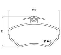 Brake Pads Set Front P85032 Brembo 1HM698151 1HM698151A 357698151E 6N0698151A