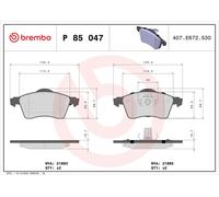 Brake Pads Set Front P85047 Brembo 7D0698151 7D0698151E 21885 21883 D7057579 New